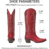 Tscoyuki Cowboy Boots for Women: Embroidered Western Knee High Boots Women – Pointed Toe Chunky Heel Cowgirl Tall Boots